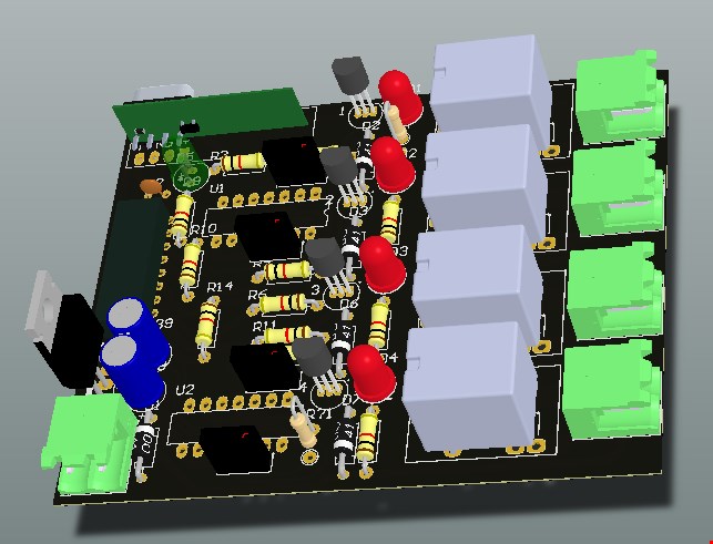 PCBریموت کنترل4کانال کدلرن