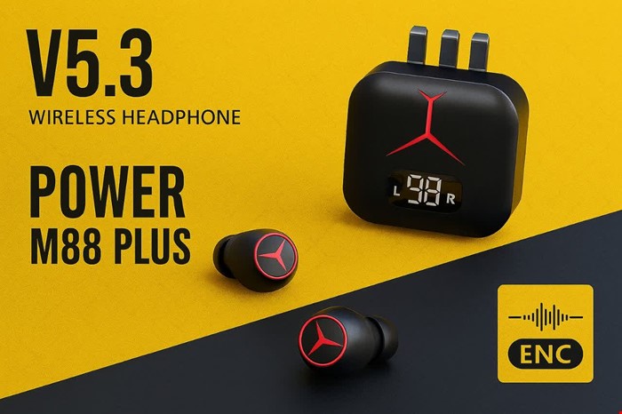 هنسفری بی سیم M88 PLUS V5.3 POWER WIRELESS 